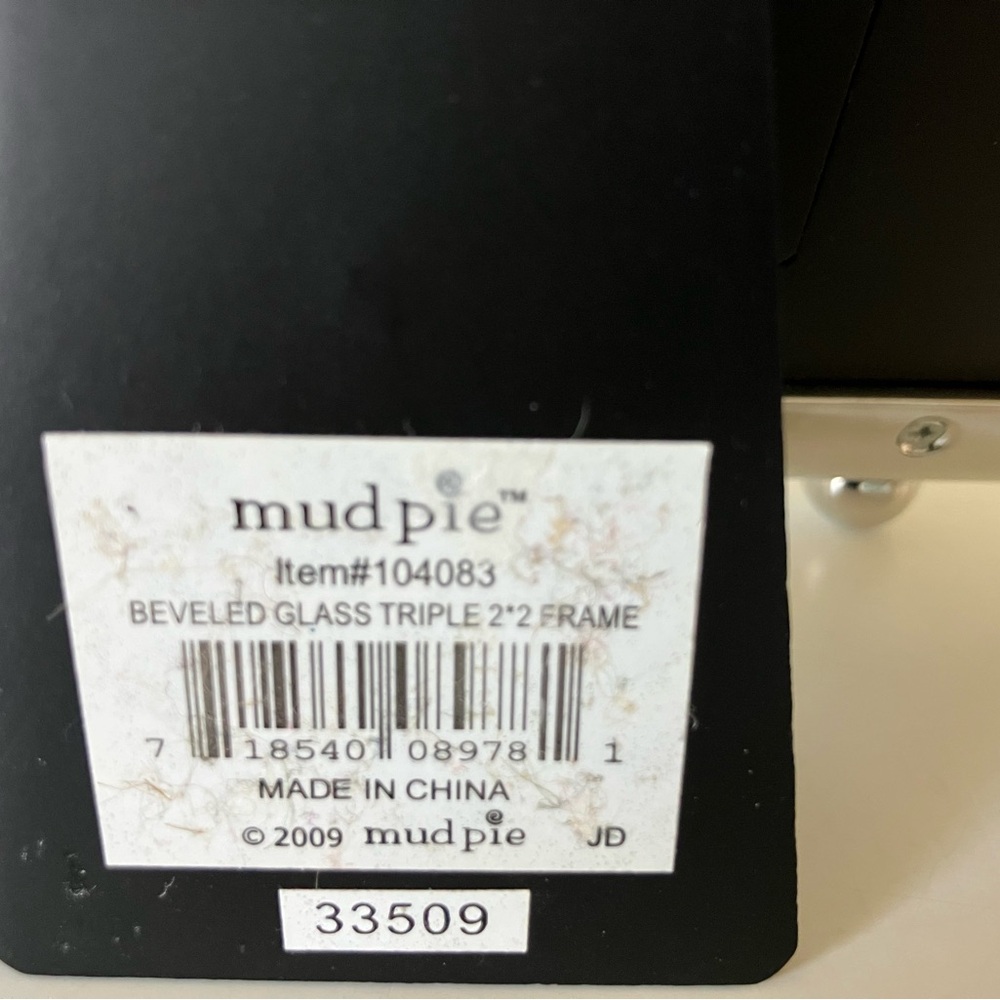Mud Pie Silver Shell Triple Photo Frame with Coastal Accent (nwt) - Picture 3 of 4